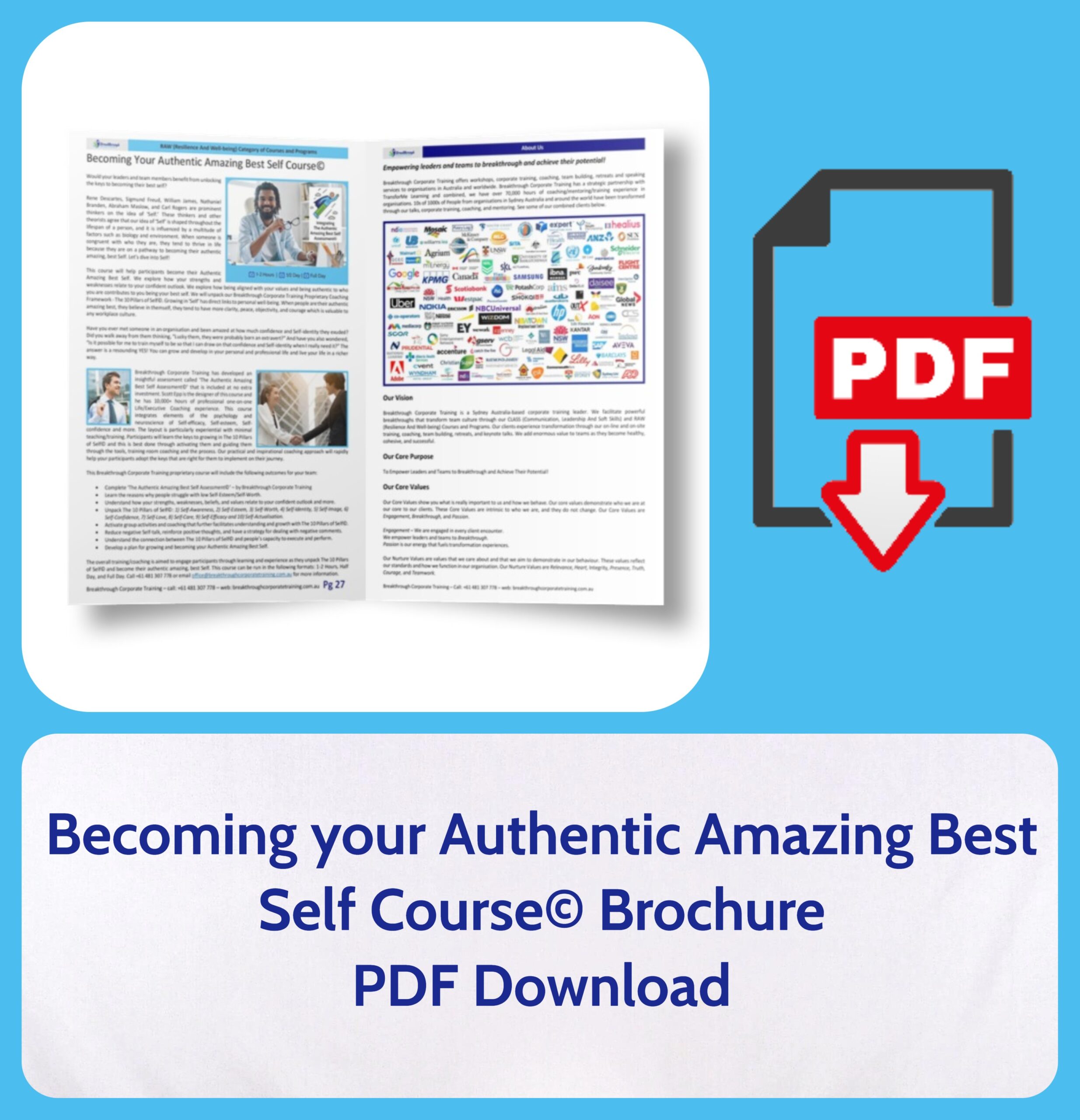 Becoming your Authentic Amazing Best Self Course