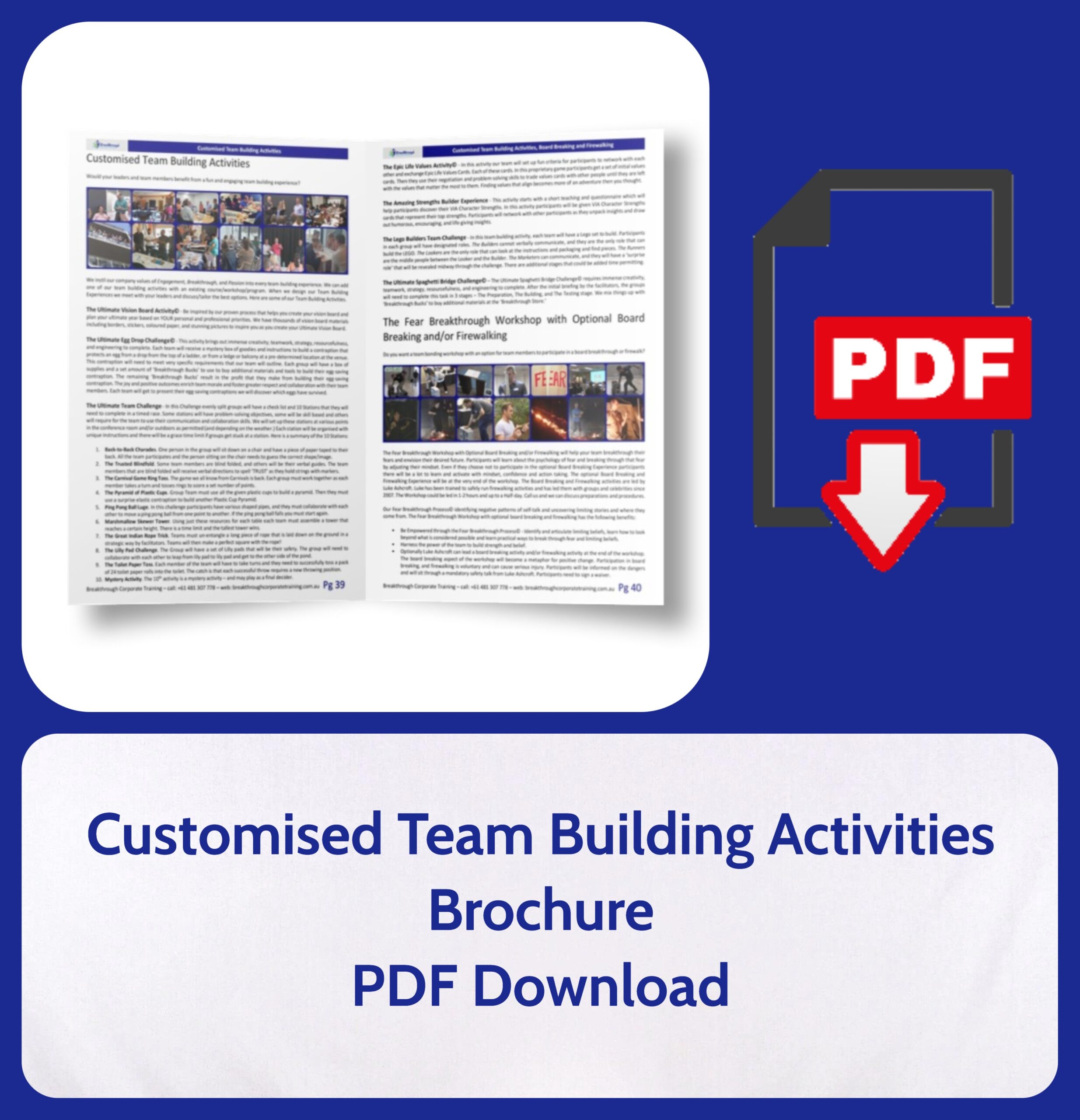Customised Team Building Activities