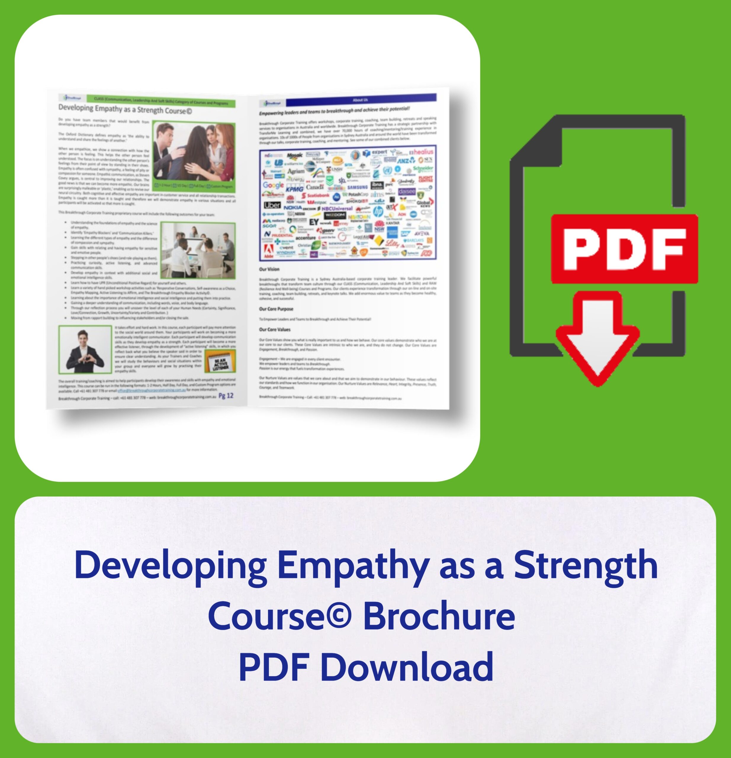 Developing Empathy as a Strength Course