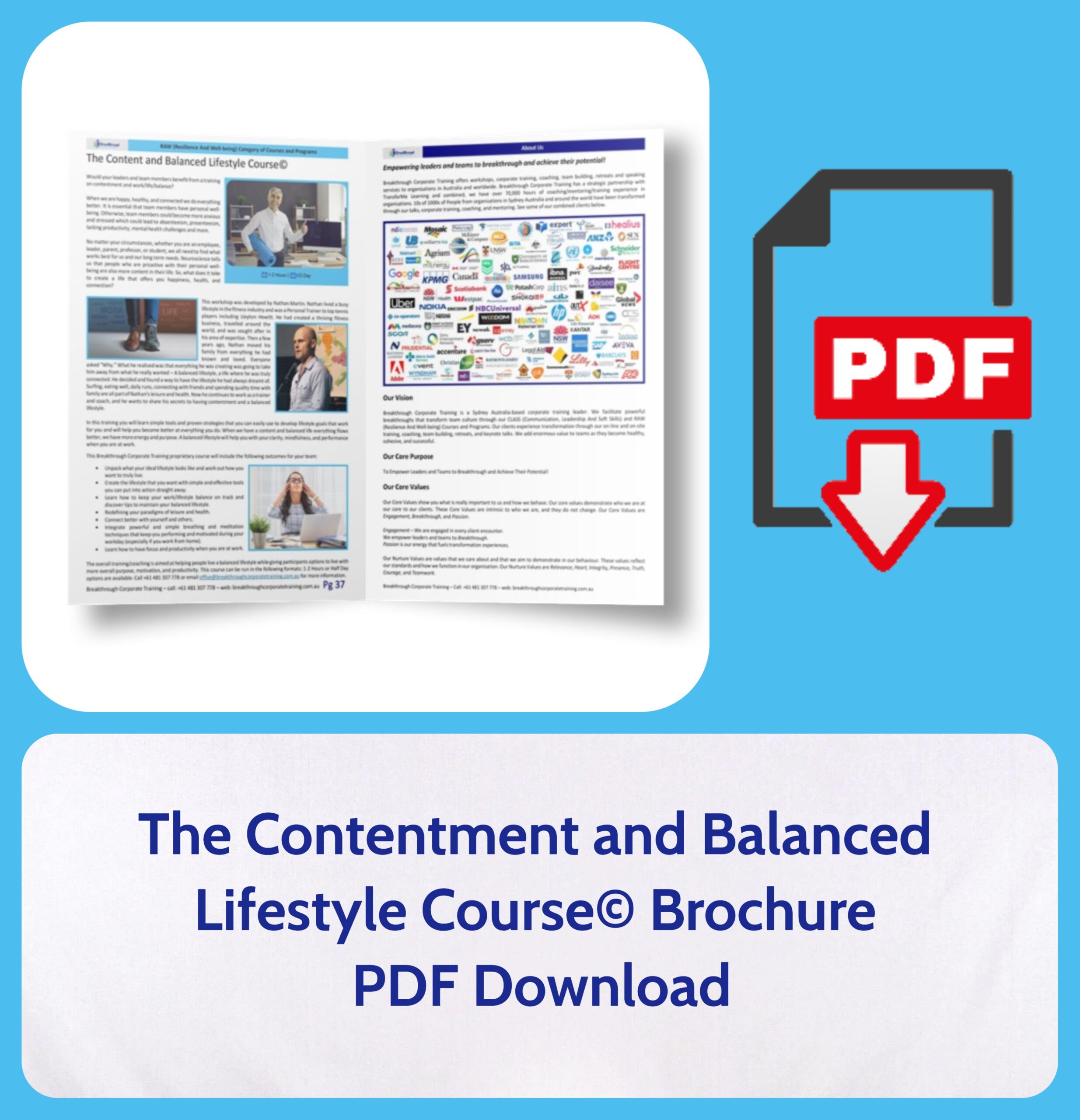The Contentment and Balanced Lifestyle Course