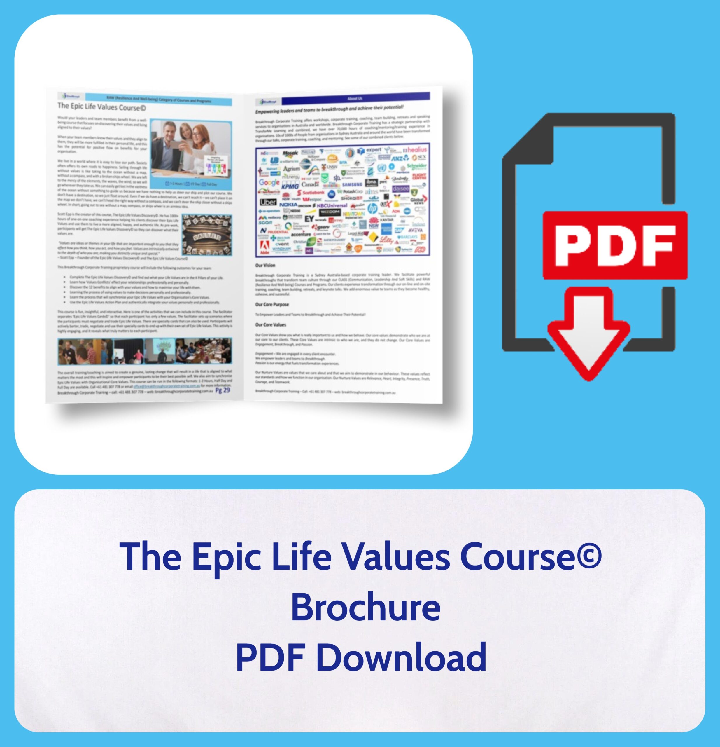 The Epic Life Values Course