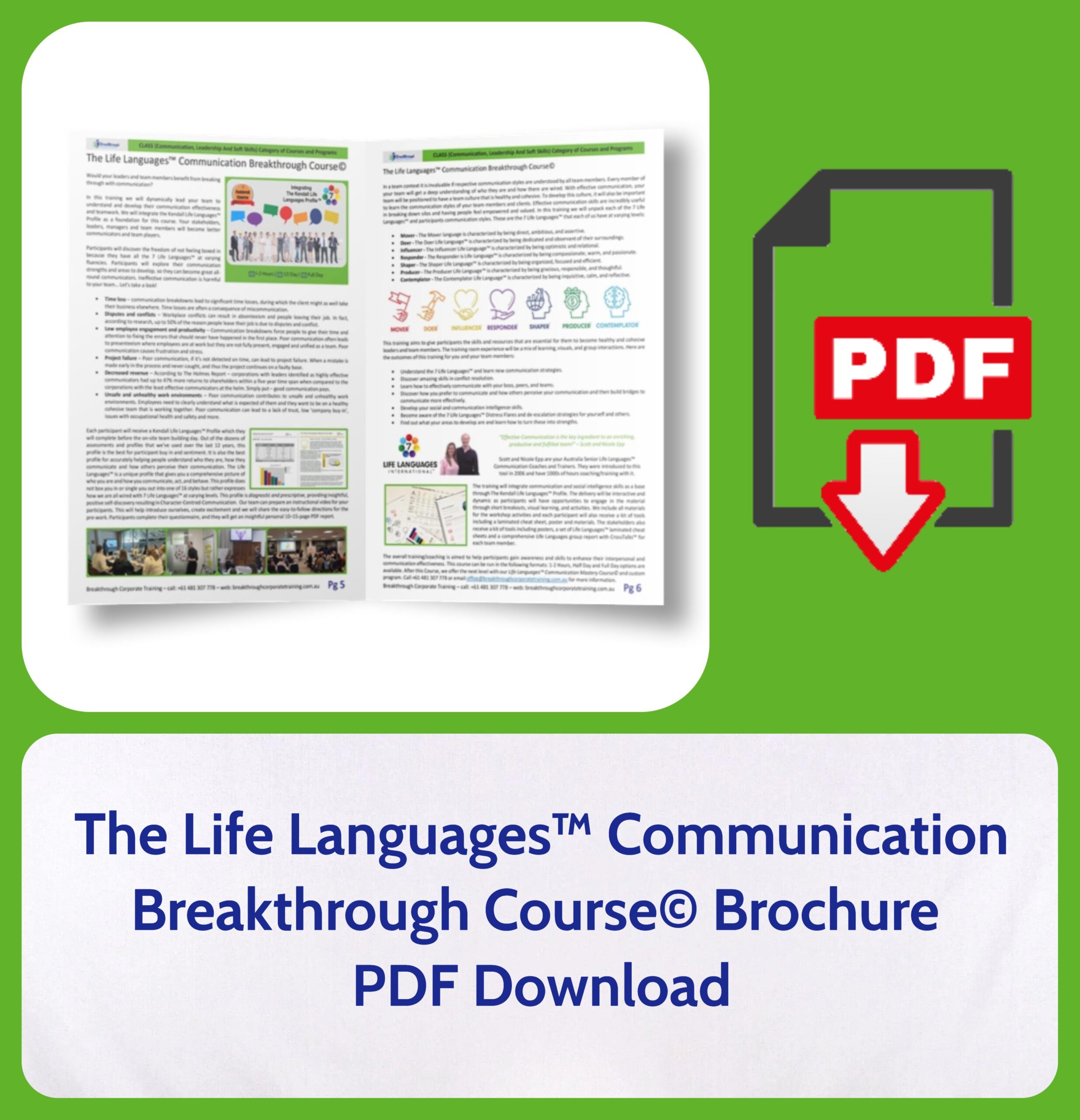 The Life Languages™ Communication Breakthrough Course