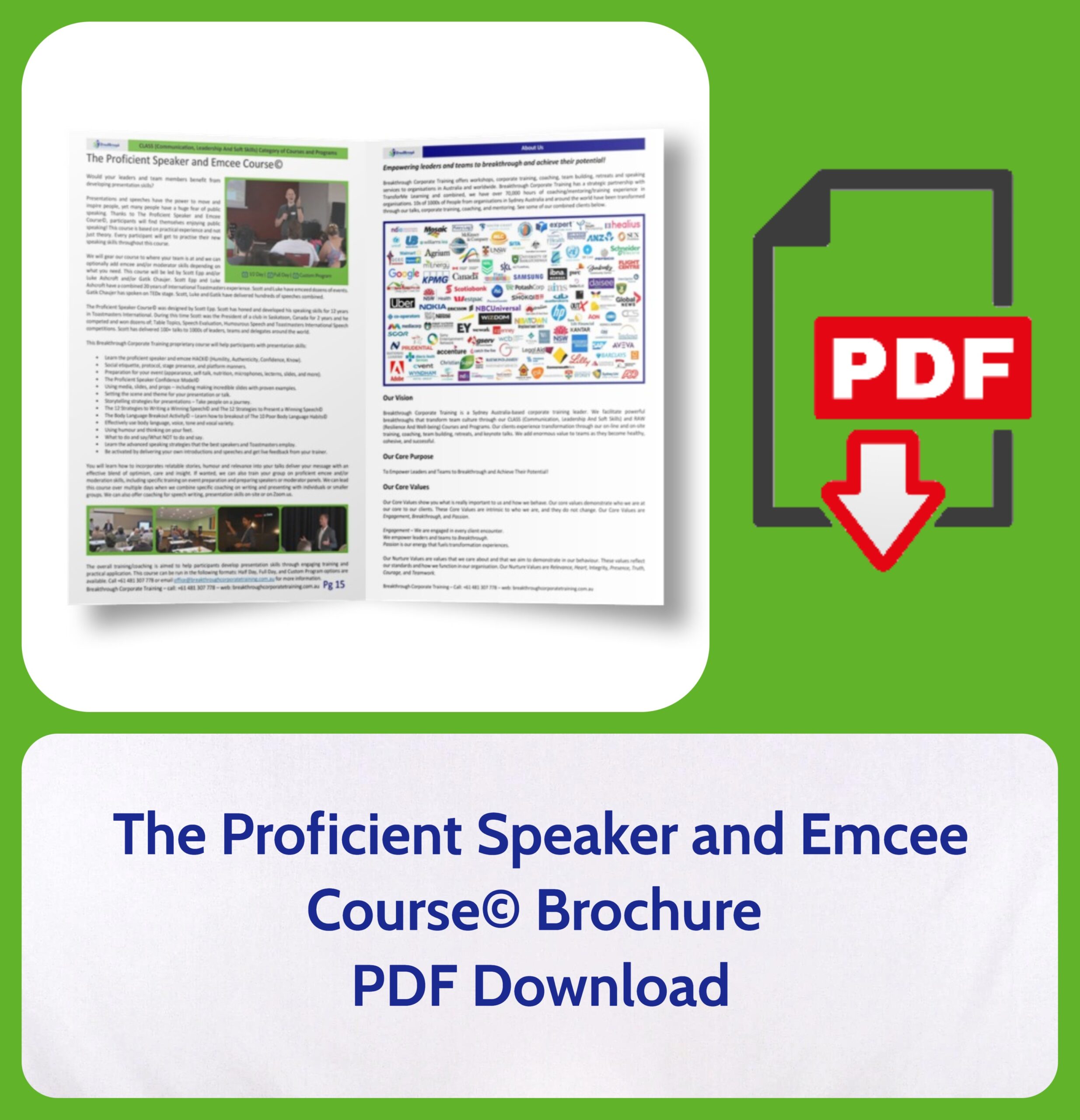 The Proficient Speaker and Emcee Course