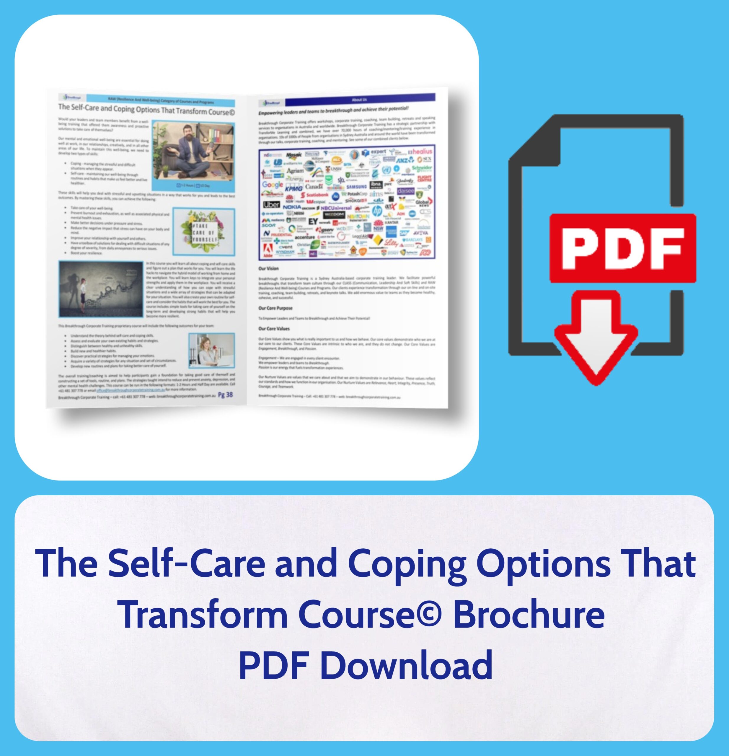 The Self-Care and Coping Options That Transform Course