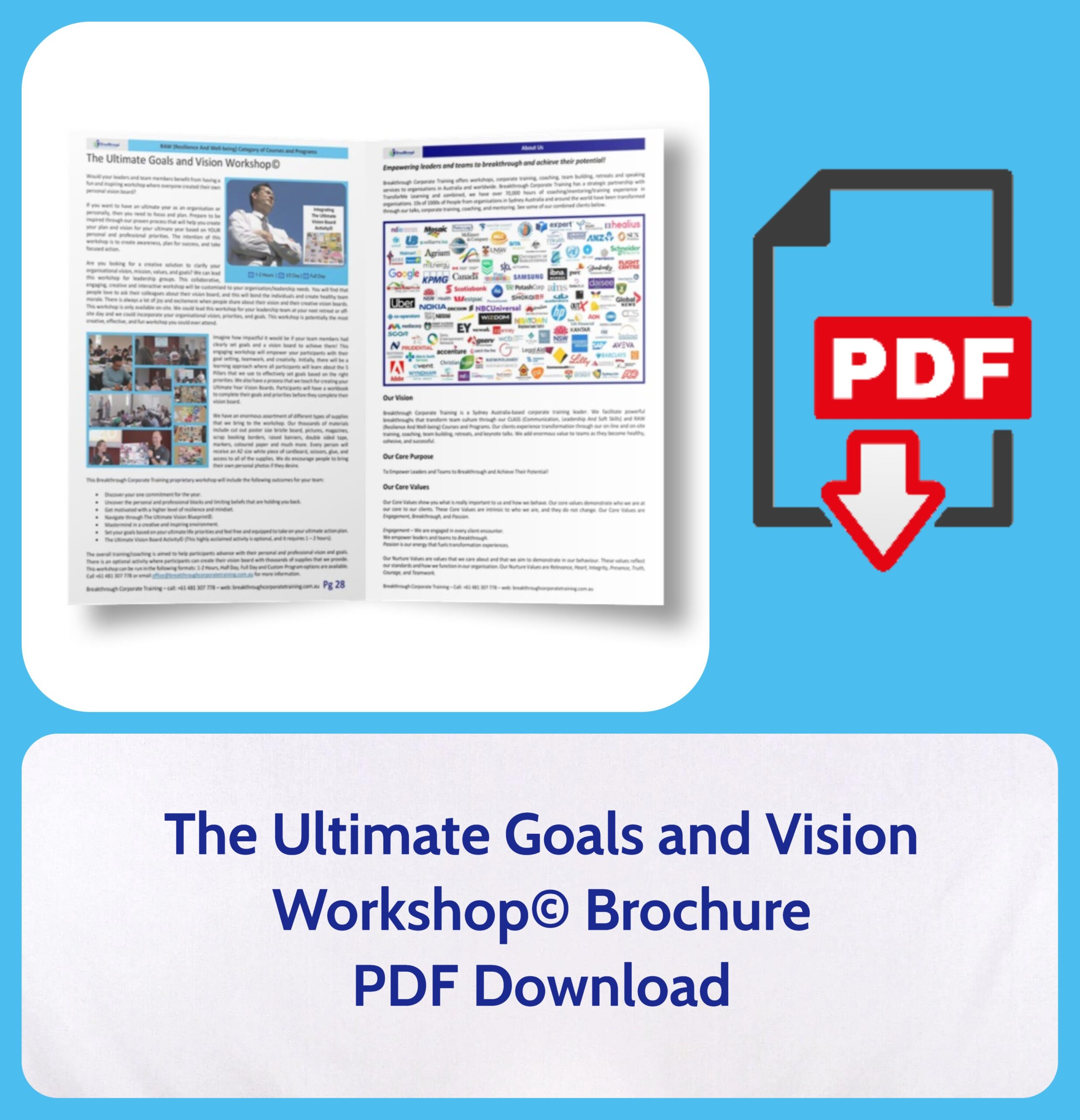 The Ultimate Goals and Vision Workshop